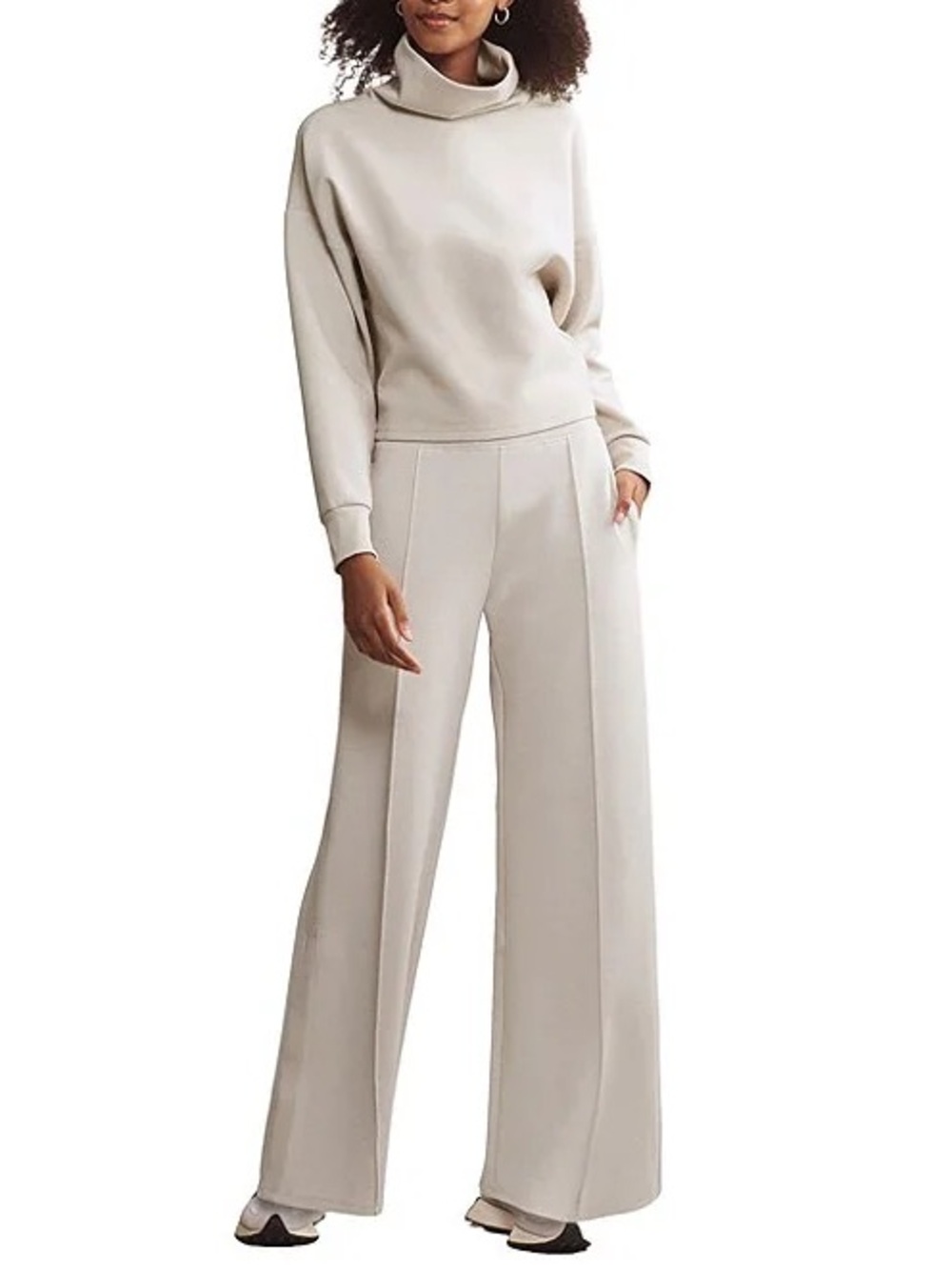NWT Rhone Dreamglow Coordinating High Rise Wide Leg Trouser Pants (size M)